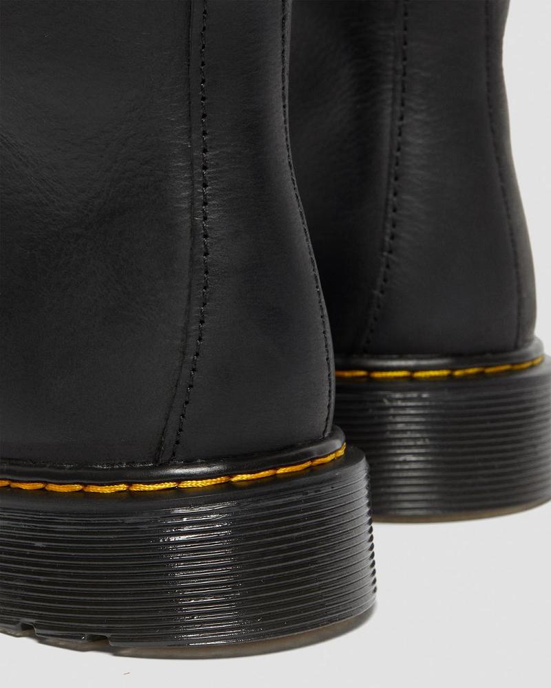 Dr Martens Youth 1460 Vanntette Lær Fritidsstøvler Barn Svarte | Norge 156DFM